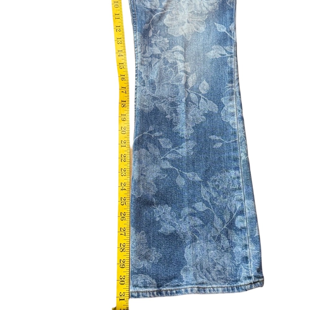 Johnny Was Rialto‎ Floral Boot Jean Women 31 Blue High Rise  Boho Romantic - Picture 9 of 9